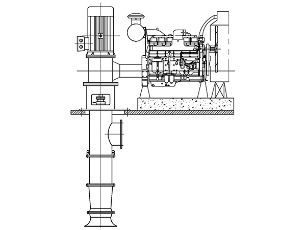 Cheap Combinition Gear Drive Vertical Pump for sale from China